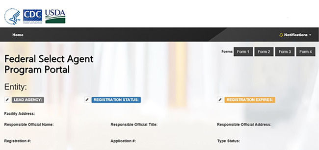 Federal Select Agent Program Portal